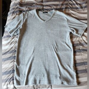 Gray V-Neck T-Shirt